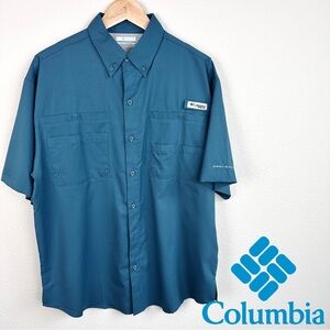 Columbia PFG Omni-shade short-sleeve button-down shirt